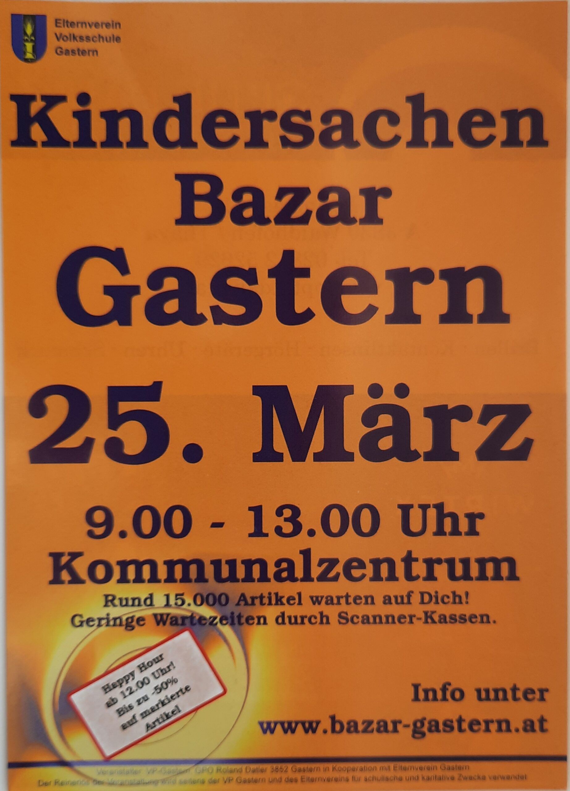 Kindersachen Bazar Gastern