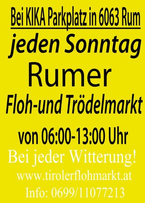 Rumer Floh- und Trödelmarkt