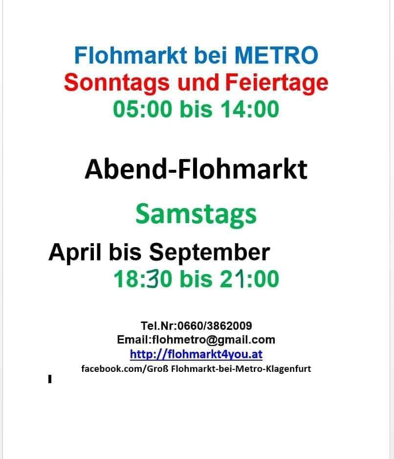 Großflohmarkt bei METRO Klagenfurt