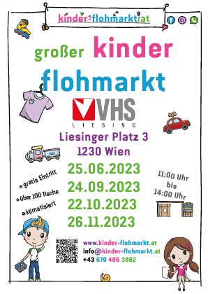 Großer Kinderflohmarkt in der VHS Liesing