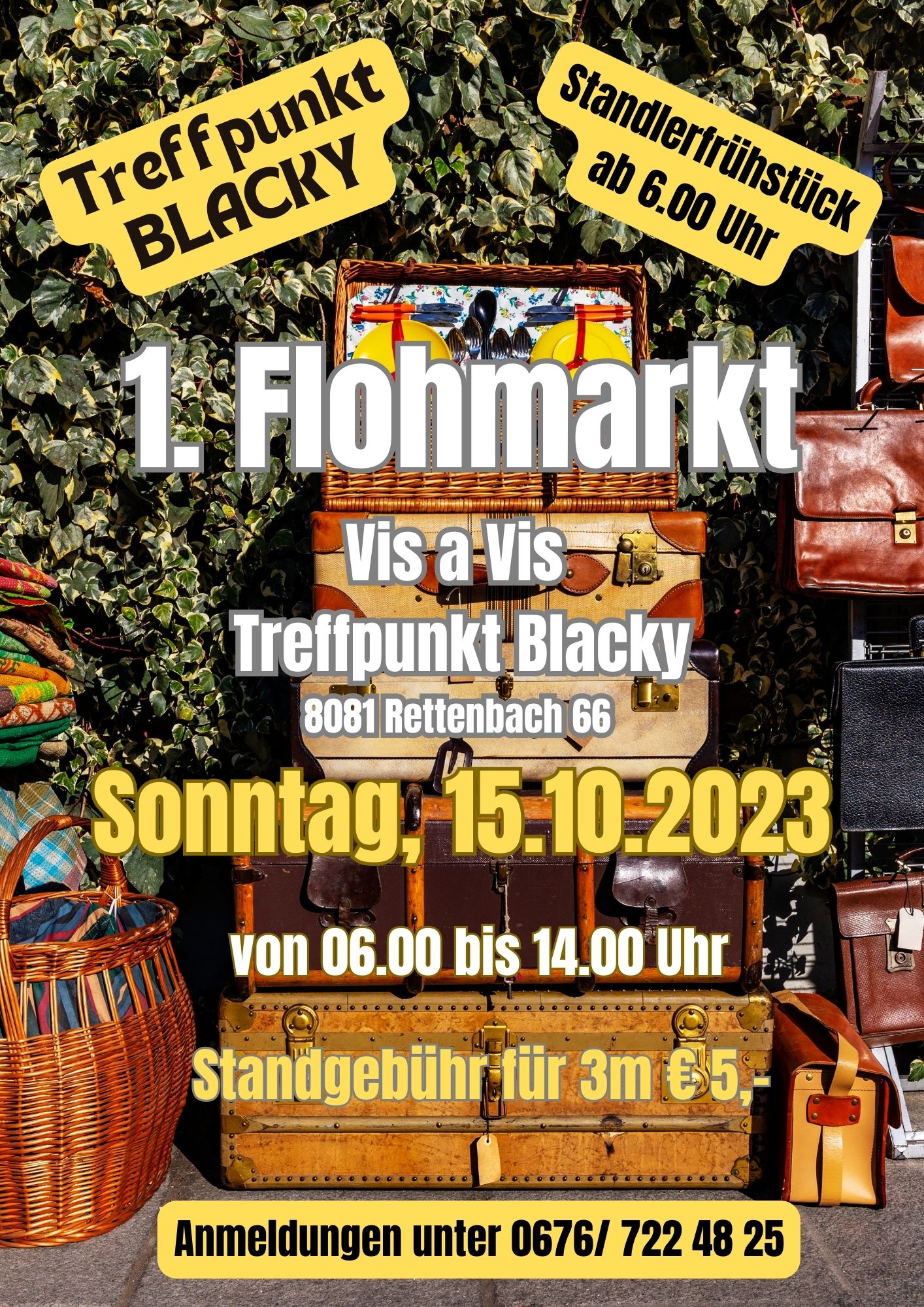 1. Flohmarkt vis a vis Treffpunkt Blacky