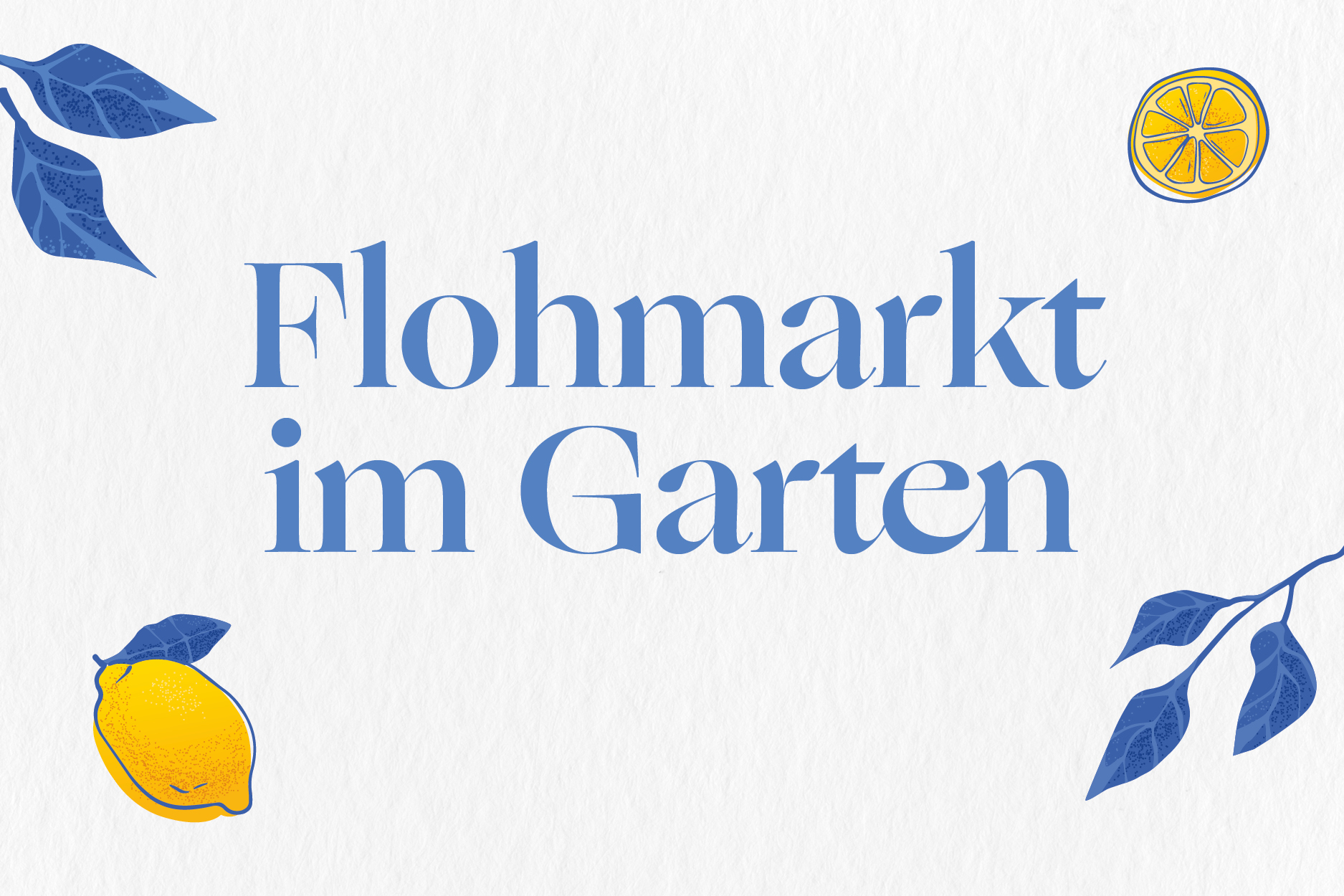 Flohmarkt im Garten